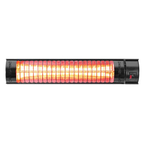 Golden Infrared Outdoor Gloss Black Heater 67cm (with Remote Control) 2kW, IP67 by EvergreenPro