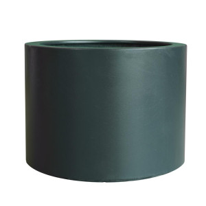 IDEALIST | Bellis Outdoor Fiberglass Round Dark Grey Matt Textured Planter D100 H60 cm, 471L