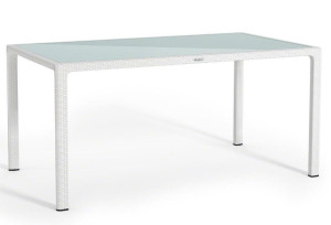 LECHUZA Patio Dining Garden Table White