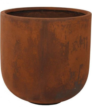 Composits Static GRC Couple Round Brown Medium D40 H41 cm Planter Pot IN\\OUT, 51L