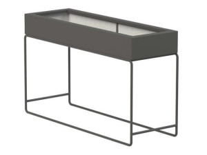 IDEALIST | Brett Outdoor Fiberglass Trough Natural Grey Matt Textured Planter W50 H20 L150 cm, 150L