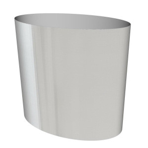 Superline Big Oval on Wheels Tall Grey Jumbo W55 H90 L95 cm Indoor Planter, 470L