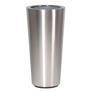 Superline Conica Topper on Ring Tall Grey Large D39 H80 cm Indoor Planter, 96L