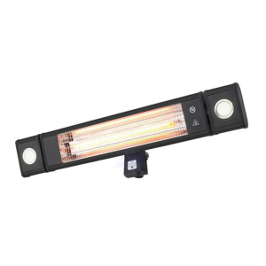 Blaze Outdoor Wall Mounted Patio Black Heater (with Remote Control) 1.8kW, IP44 by Radiant