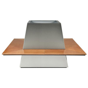 Superline Antares A1 on Wheels Square Grey Jumbo W158 H99 L158 cm Indoor Planter, 2471L