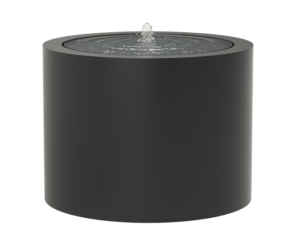 IDEALIST | Aluminium Round Fountain Watertable Dark Grey D100 H75 cm