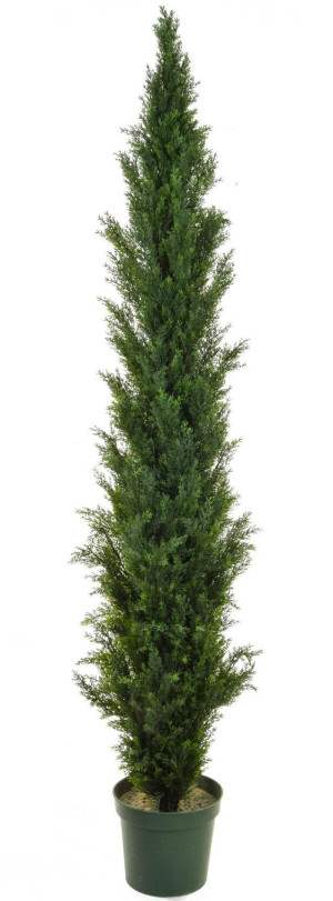 Topiary Cedar Mini Pine UV-resistant Artificial Tree Plant 210 cm