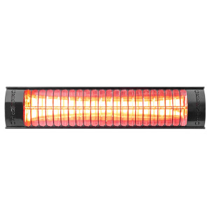 Golden Infrared Outdoor Gloss Black Heater 60cm 2kW, IP67 by EvergreenPro
