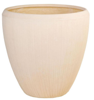 Composits Polystone Couple Round Cream Large D80 H80 cm Indoor Planter Pot, 402L
