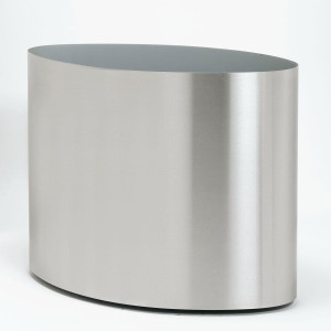 Superline Big Oval on Ring Tall Grey Jumbo W55 H75 L95 cm Indoor Planter, 392L