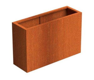 IDEALIST | Andes Outdoor Corten Steel Trough Rusty Planter W40 H80 L120 cm, 384L