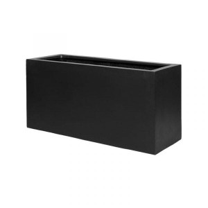 IDEALIST | Raised Fiberstone Trough Large Black H50 L100 W40 cm Planter by Idealist Premium JORT, 200L