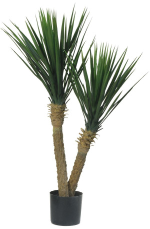 Yucca Rostrata Double Head Artificial Tree Plant 100 cm