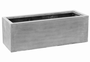 Raised Fiberstone Trough Large Grey H40 L120 W45 cm Planter by Idealist Premium JORT, 216L