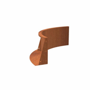 IDEALIST | CorTen Retaining Wall Inside Curve W0,3 H40 L100 cm