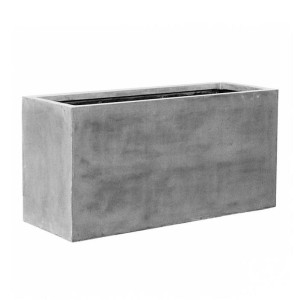 Raised Fiberstone Trough Large Grey H60 L120 W45 cm Planter by Idealist Premium JORT, 324L