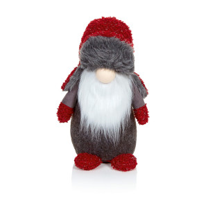 Christmas Decoration Trucker Hat Gonk, Red, H33 cm by Premier Decorations