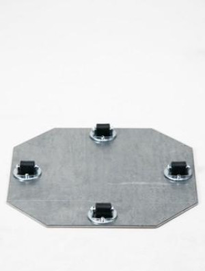 Wheelplates (45 kg. max load capacity) Fixed Castor 4 x 8 mm