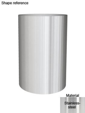 Superline Standard on Wheels Tall Grey Large D40 H62 cm Indoor Planter, 78L