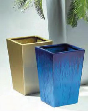 Contemporary Tall Rectangular GRP RAL H30 L45 W45 cm Planter, 60.8L