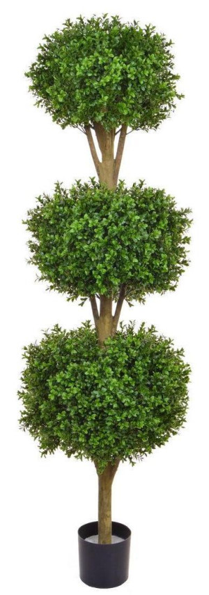 Topiary New Buxus Triple Ball UV-resistant Artificial Tree Plant 150 cm