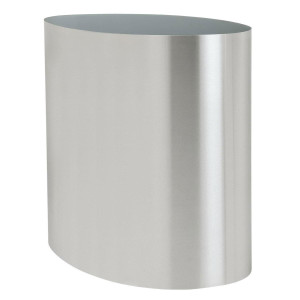 Superline Big Oval on Ring Tall Grey Large W45 H90 L75 cm Indoor Planter, 304L