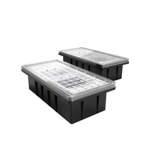 Paverlight Brick Premium Outdoor Solar Garden Lights Cold White, IP67 (Set of 2)