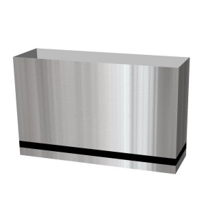 Superline Trend Plus on Wheels Rectangle Grey Jumbo W35 H72 L116 cm Indoor Planter, 292L