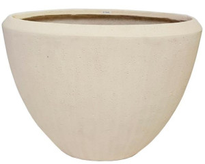Composits Polystone Oval Cream Large H70 L90 W40 cm Indoor Planter Pot, 252L
