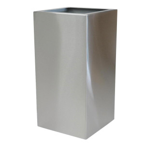 Superline Trend Topper on Wheels Tall Grey Large W38 H77 L38 cm Indoor Planter, 111L