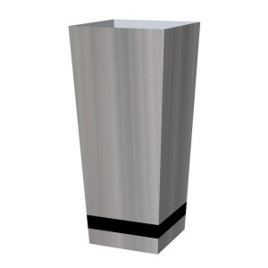 Superline Trend Conisch Plus on Ring Tall Grey Large W35 H79 L35 cm Indoor Planter, 97L