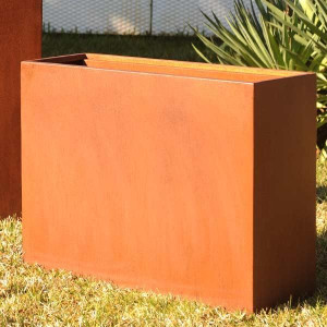 IDEALIST | Andes Trough Large Corten Steel Outdoor Planter Pot H60 L150 W50 cm, 450L
