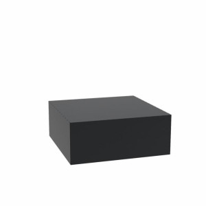 IDEALIST | Aluminium Square Pedestal Black Jumbo W100 H40 L100 cm