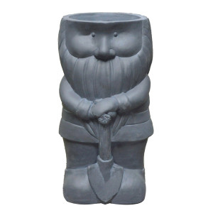 IDEALIST | Garden Planter Gnome with a Shovel Outdoor Plant Pot by Idealist Lite L23 W21 H39 cm, 7L