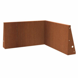 IDEALIST | CorTen Retaining Wall Inside Corner W0,3 H60 L100 cm