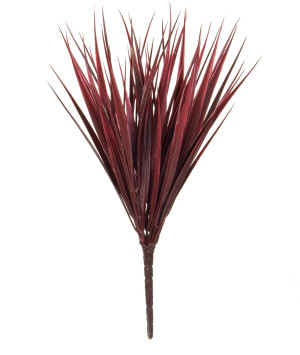 Vanilla Burgundy Flame Retardant Artificial Grass Plant 30 cm (15pcs. set)
