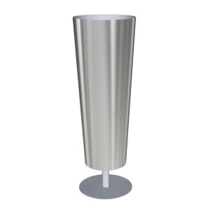 Superline Conica Highline on foot Tall Grey Jumbo D40 H120 cm Indoor Planter, 151L
