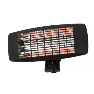 Blade Outdoor Wall Mounted Variable Patio Black Heater Variable Watt 2.1kW, IP24 by Radiant