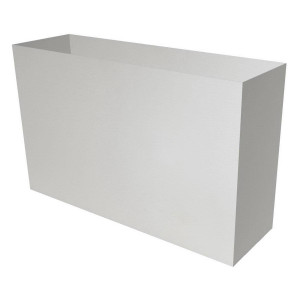 Superline Trend on Wheels Rectangle Grey Jumbo W35 H72 L116 cm Indoor Planter, 292L