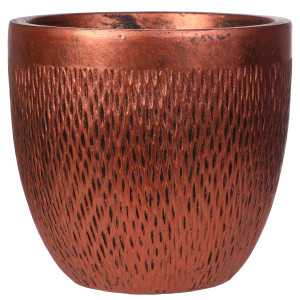 Mesh Style Bronze Round Planter, Indoor Plant Pot for Indoor Plants by Idealist Lite D26.5 H24.5 cm, 13L