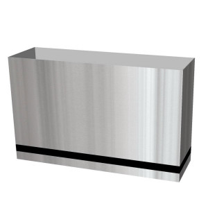 Superline Trend Plus on Ring Rectangle Grey Jumbo W35 H72 L116 cm Indoor Planter, 292L