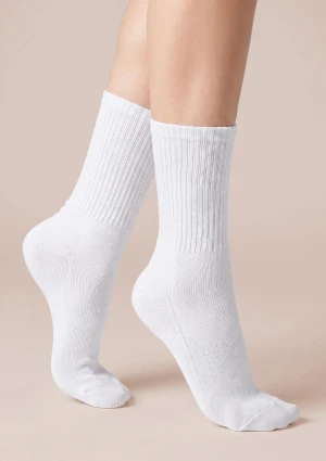 Skarpetki sportowe bawełniane unisex 4Run Sport Marilyn białe 36/40