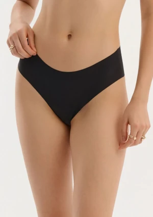 Brazyliany bezszwowe ultracienkie Mousse Julimex czarne M/L