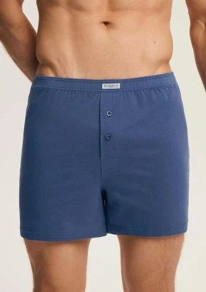 Bokserki męskie bawełniane luźne granatowe K343 Classic Henderson XXL