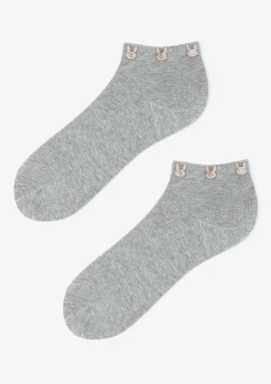 Skarpetki damskie z biżuteryjną ozdobą Cotton Jet Bunnies Marilyn ONE SIZE