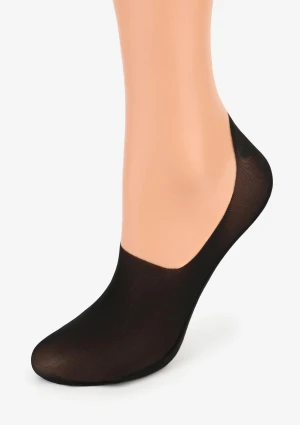 Stopki damskie czarne z lekkiej siateczki i silikonowym paskiem Comfort Net High Marilyn 38/41