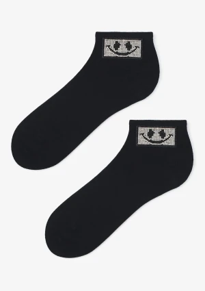 Skarpetki damskie z prostokątną buźką Cotton Square Face Marilyn ONE SIZE