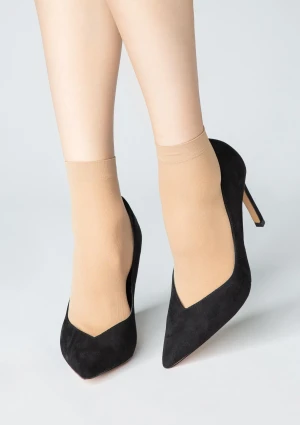 Skarpetki Damskie Micro Socks 40 Den Marilyn beżowe ONE SIZE