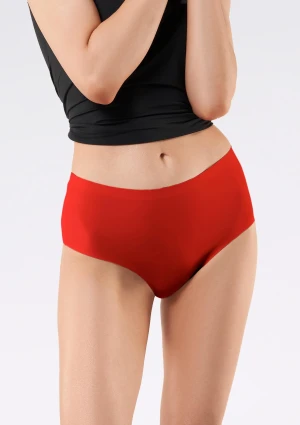 Figi damskie brazyliany z wysokim stanem czerwone Simple Brasil Maxi Julimex L