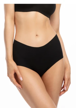Figi damskie czarne bezszwowe wysoki stan Infinity boyshorts maxi Julimex XL
